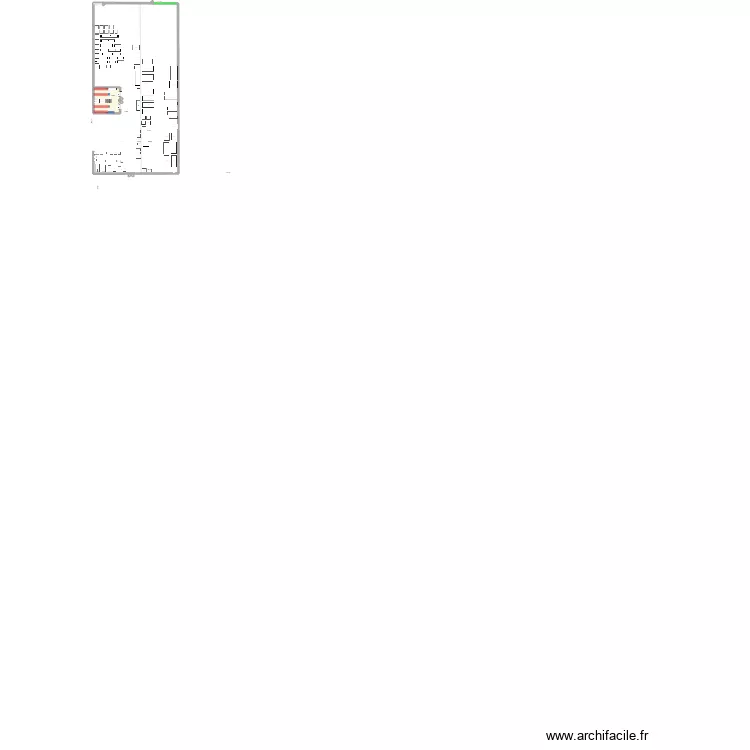 salle service apres vente. Plan de 7  et 242 m²