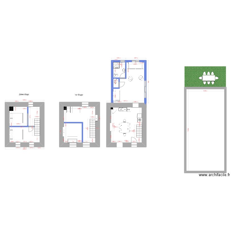 Bargues DAVID 2. Plan de 5 pièces et 111 m2
