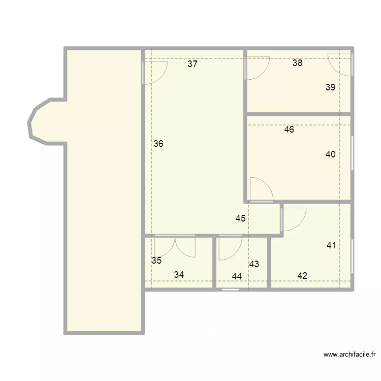 appartement III INSS size. Plan de 
