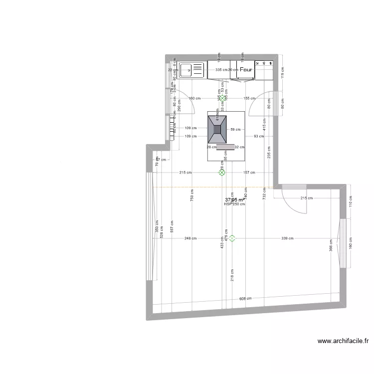 Cuisine-living-03. Plan de 