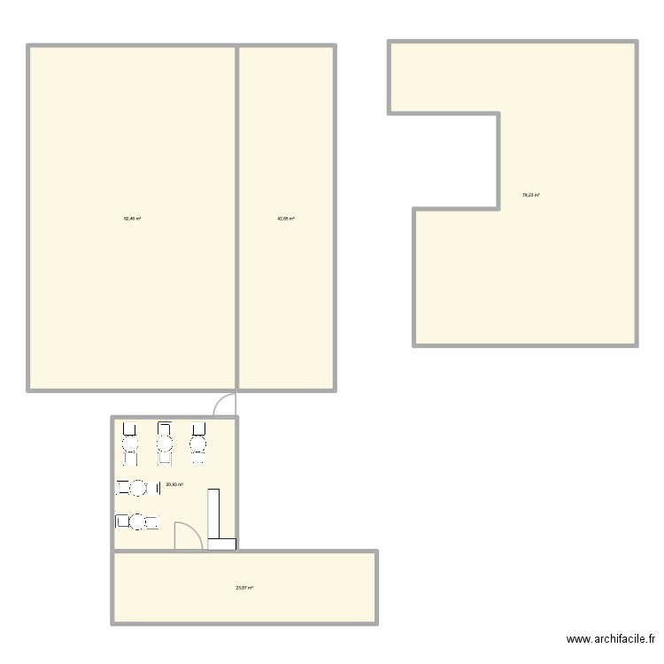 Breguet. Plan de 5 pièces et 258 m2