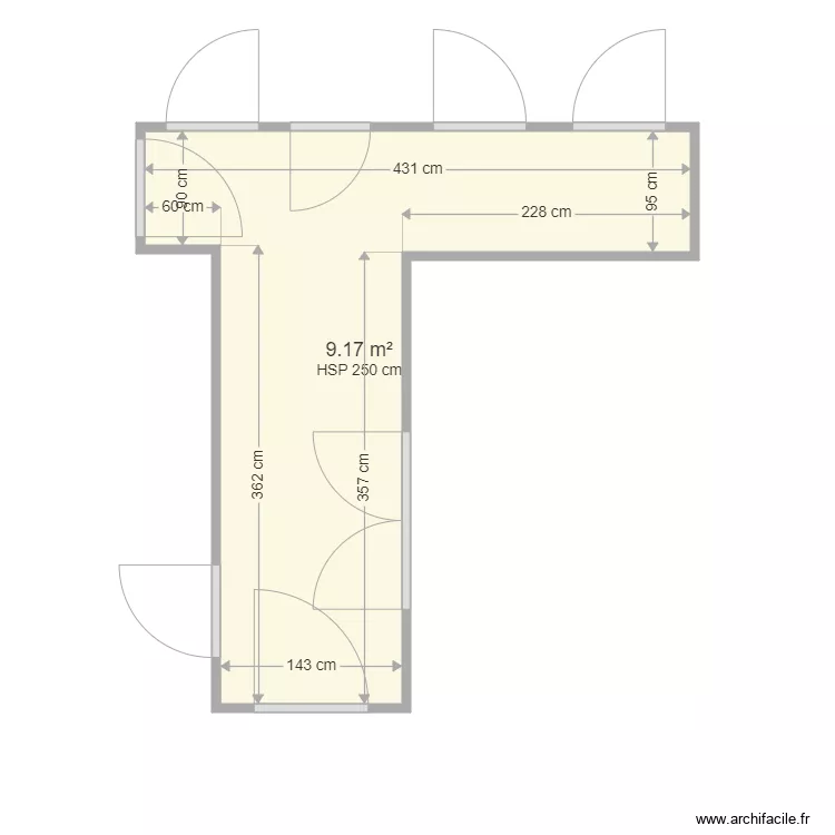 paulet couloir. Plan de 1 et 9 m² paulet couloir. Plan de 1 et 9 m²