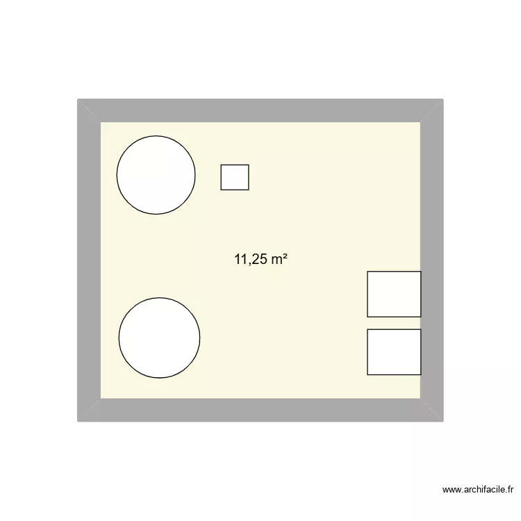 ERESE Garros A2 et Garros A8. Plan de 1  et 11 m²