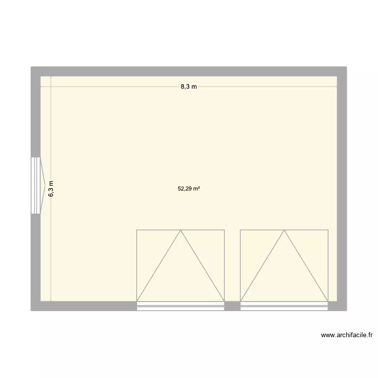 garage version 3. Plan de 1 et 52 m² garage version 3. Plan de 1 et 52 m²