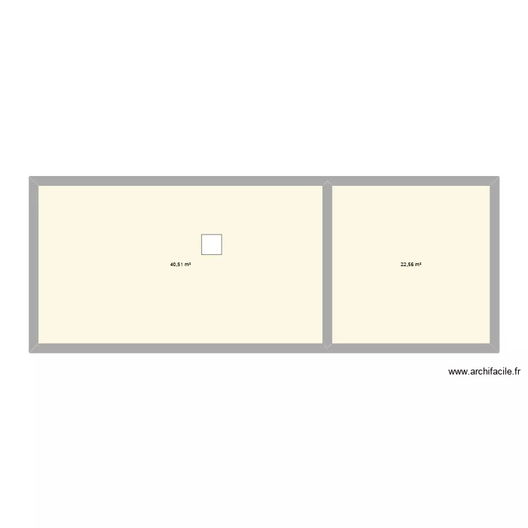 GGG. Plan de 2 et 63 m² GGG. Plan de 2 et 63 m²