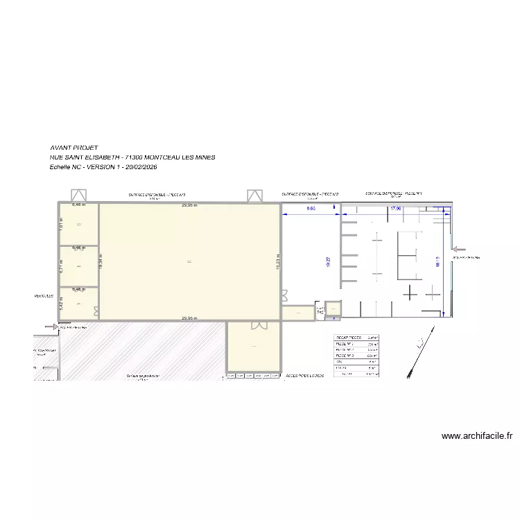 Nouveau MLM JUBAC. Plan de 7  et 792 m²