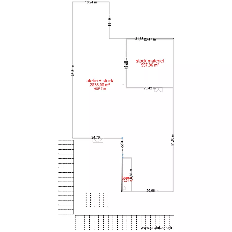 PLAN METAL 3 D. Plan de 