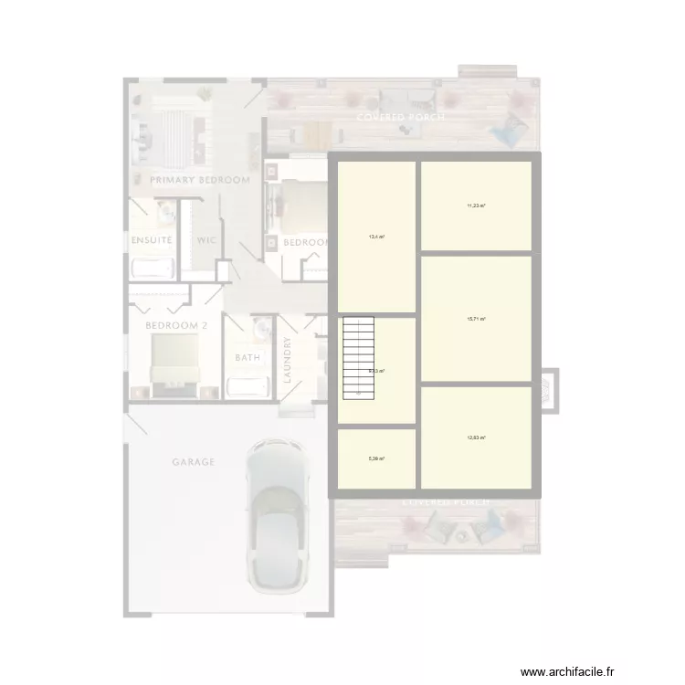 MAPLETON sous sol. Plan de 0 pièce et 0 m2