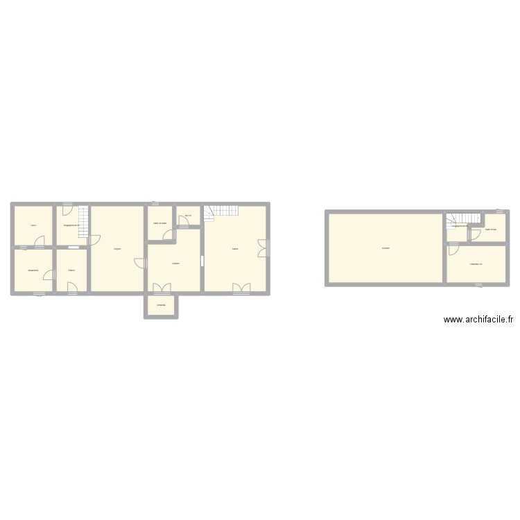 350602396. Plan de 14 pièces et 214 m2