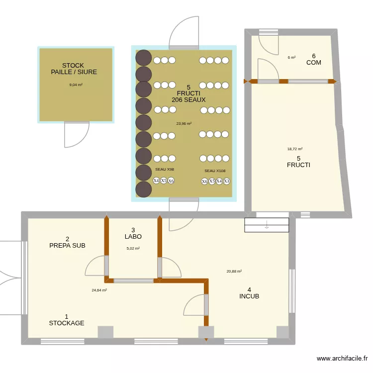 champiFULL. Plan de 7 et 108 m² champiFULL. Plan de 7 et 108 m²