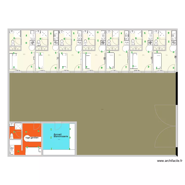 45 ter st laurent . Plan de 