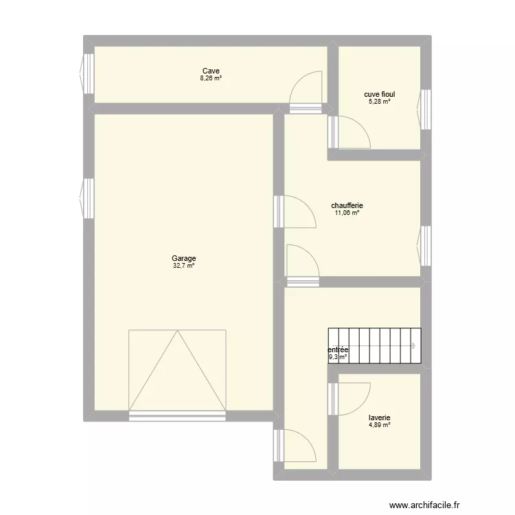 sous sol fontenoy. Plan de 