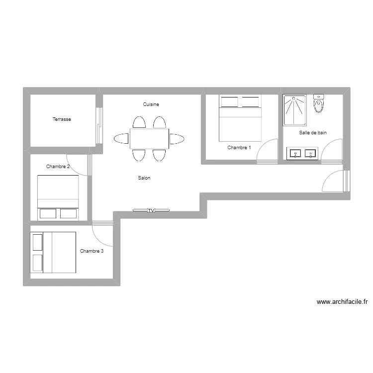 Rive droite. Plan de 