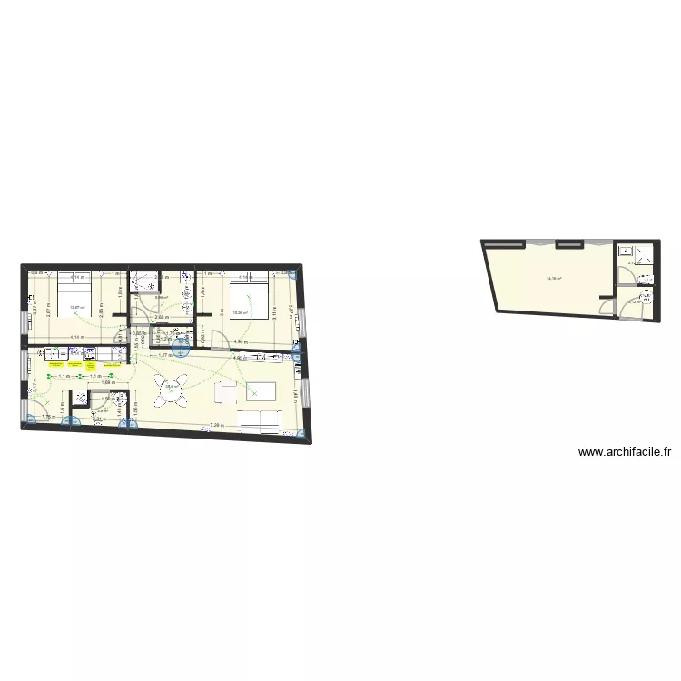 juiverie A01. Plan de 10  et 92 m²