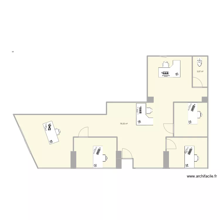 bureau. Plan de bureau. Plan de