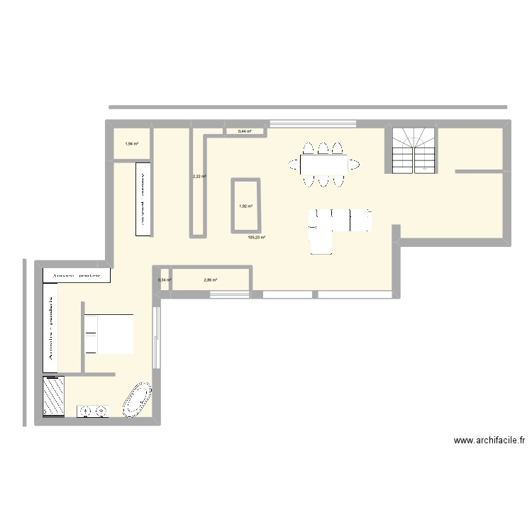 CONSTRUCTION MAISON. Plan de 7 pièces et 118 m2