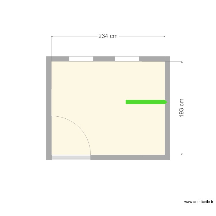 VERDAGUER ALBERT. Plan de 1 pièce et 4 m2