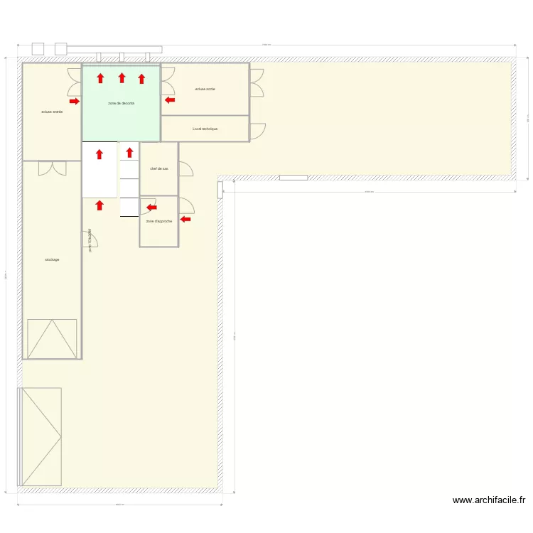 batiment LYON v2 aeraulique. Plan de batiment LYON v2 aeraulique. Plan de