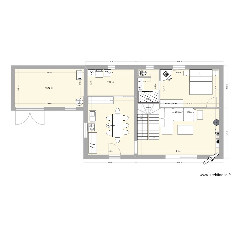 EvenosPJ. Plan de 4 pièces et 83 m2