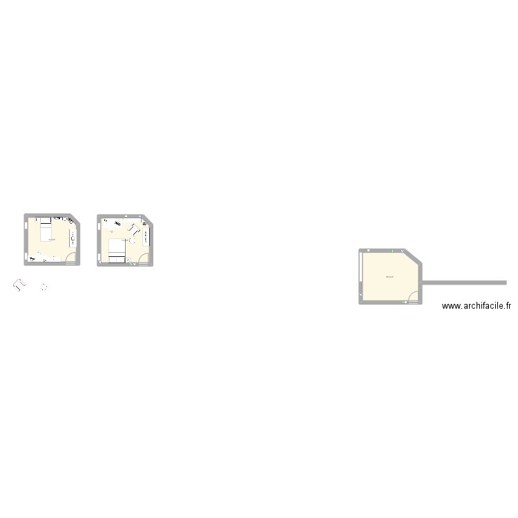 ma chambre plan 1. Plan de 0 pièce et 0 m2