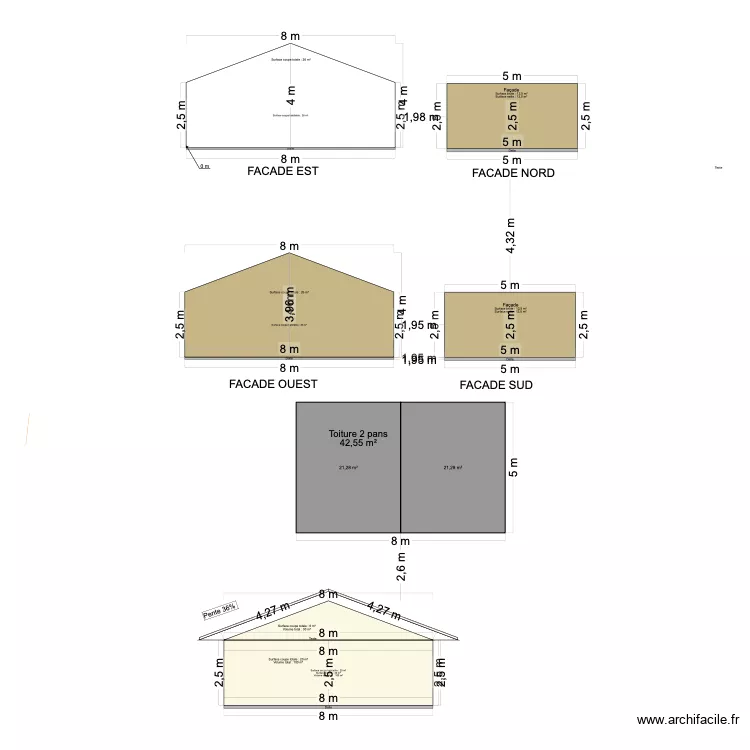 garage Façades. Plan de garage Façades. Plan de