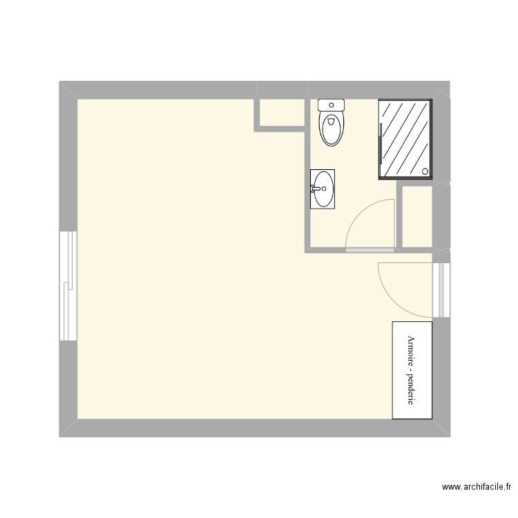 VIENNOIS. Plan de 4 pièces et 24 m2