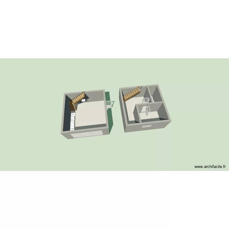 GARAGE 2. Plan de 4 Pièces et 56 m² GARAGE 2. Plan de 4 Pièces et 56 m²