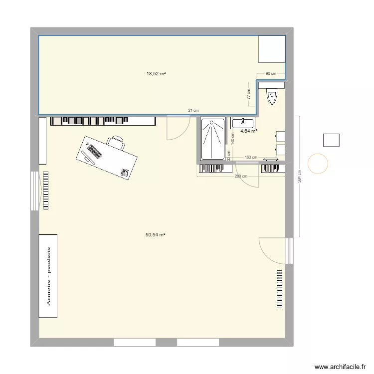 sdb haut 2025_80x140. Plan de 