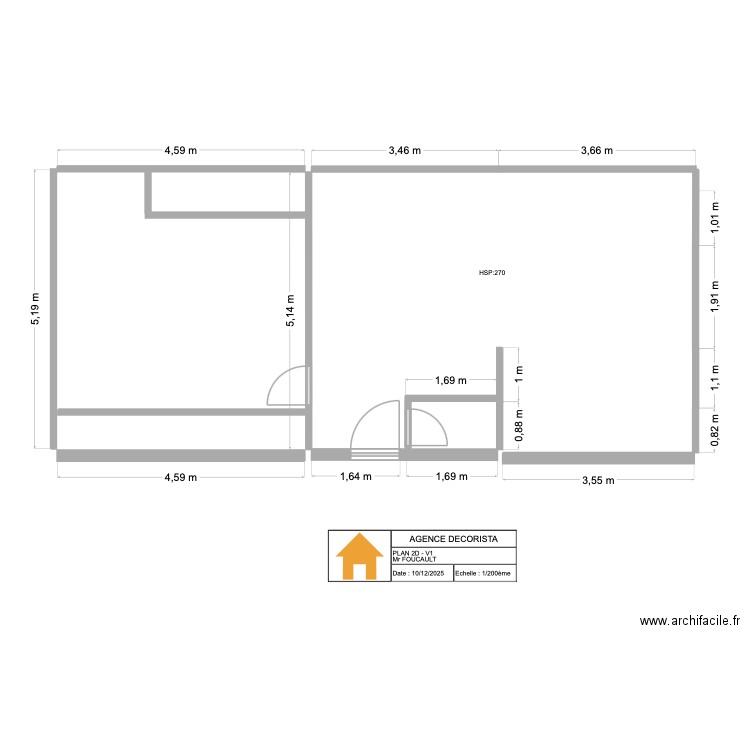 2D_V1_PAUL. Plan de 0 pièce et 0 m2