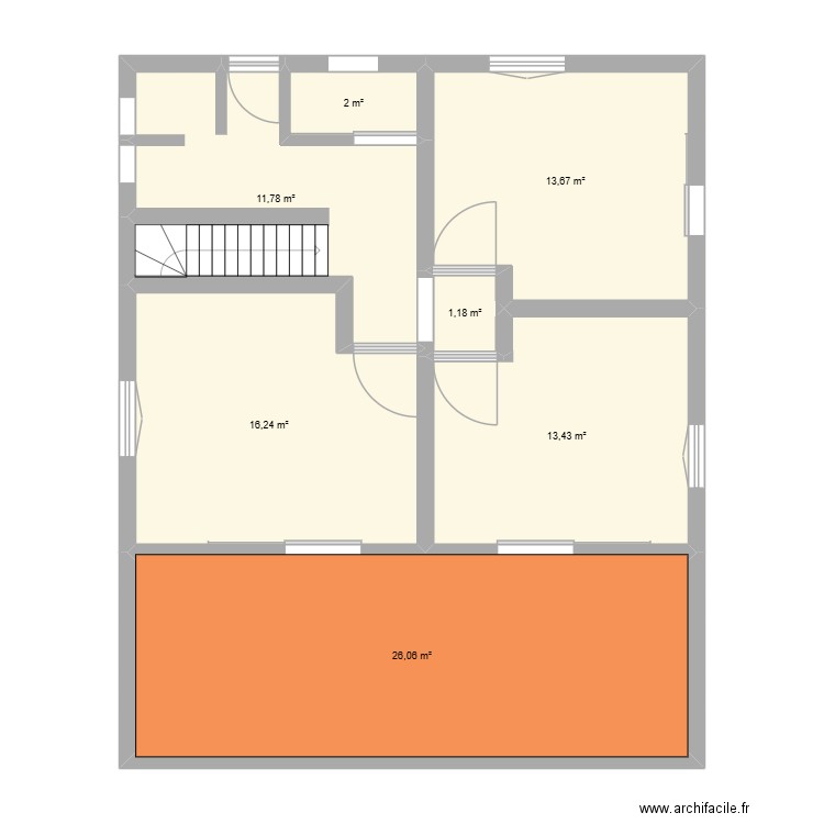 bouliqui r0. Plan de 7 pièces et 84 m2