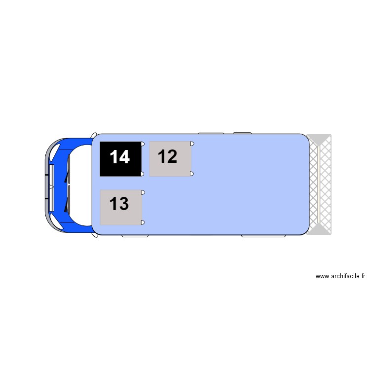 FSB Plan de chargement R489 Cat 1A et 1B/R485 1 et 2. Plan de 1 pièce et 0 m2