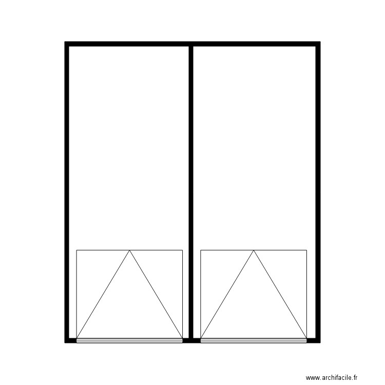 TABORELLI garages. Plan de 2 pièces et 36 m2