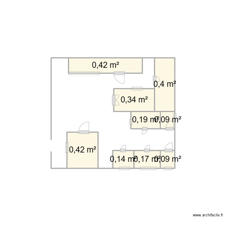 annexe ifts. Plan de 9 pièces et 2 m2
