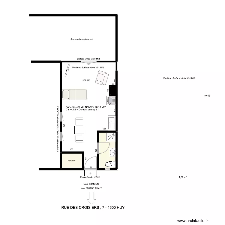 croisières 7/12. Plan de 4 et 24 m² croisières 7/12. Plan de 4 et 24 m²