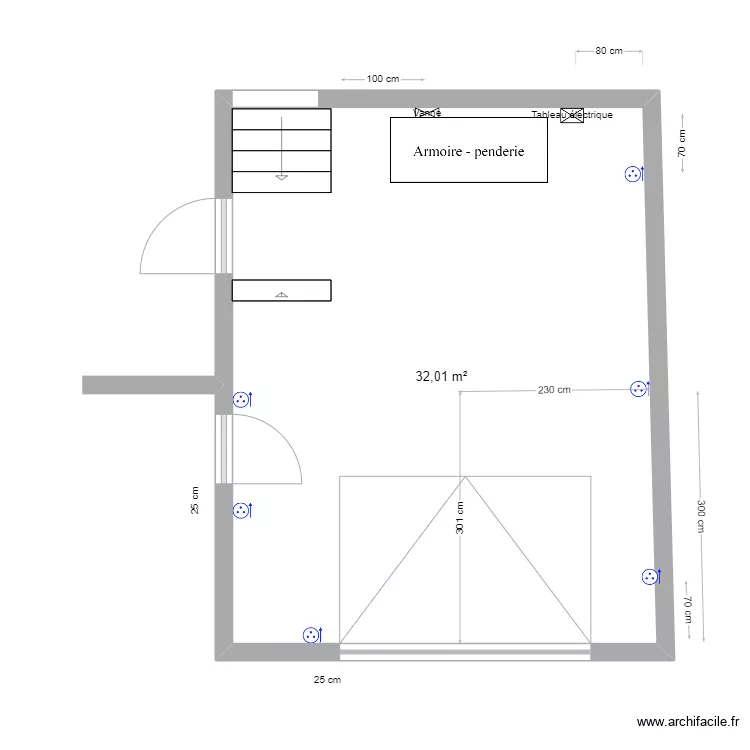 garage. Plan de 