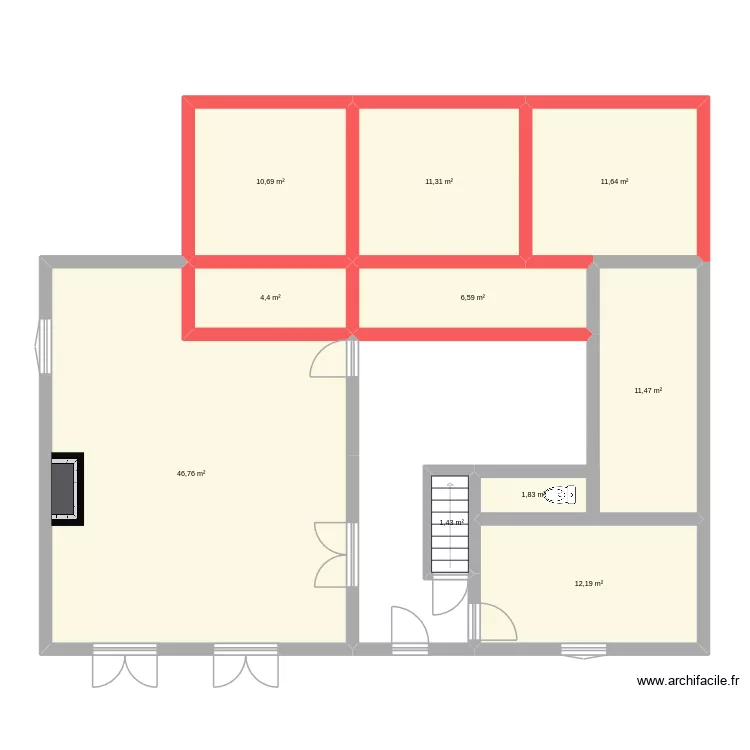 Fresquiennes 2. Plan de 10 pièces et 118 m²