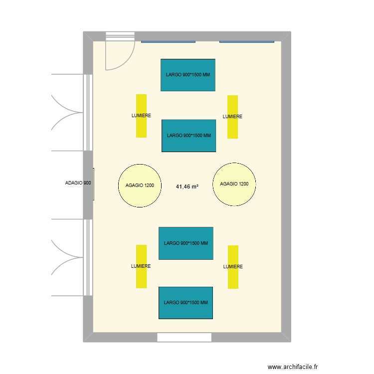 IND - SALLE DE MUSIQUE 2. Plan de 1 pièce et 41 m2