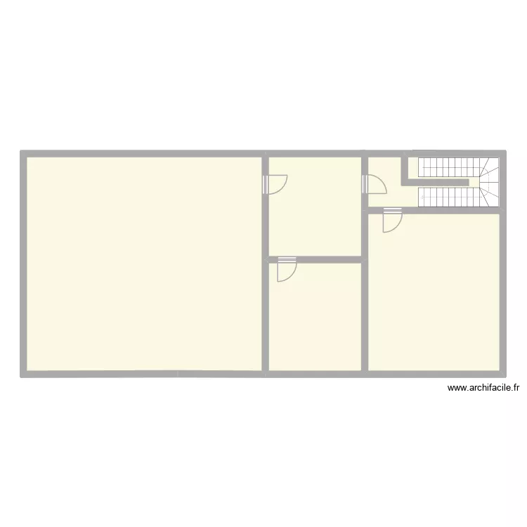 Florennes RDC. Plan de 14  et 342 m²
