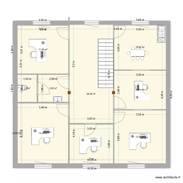 KLOPFENSTEIN 1er ETAGE ETAT FUTUR. Plan de 
