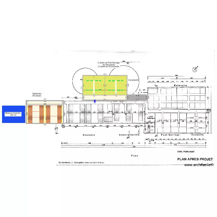 EARL PORCI NAIT Plan Projet VDEF. Plan de 6 et 508 m² EARL PORCI NAIT Plan Projet VDEF. Plan de 6 et 508 m²