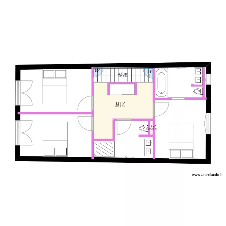 LECUE. Plan de 4 et 65 m² LECUE. Plan de 4 et 65 m²