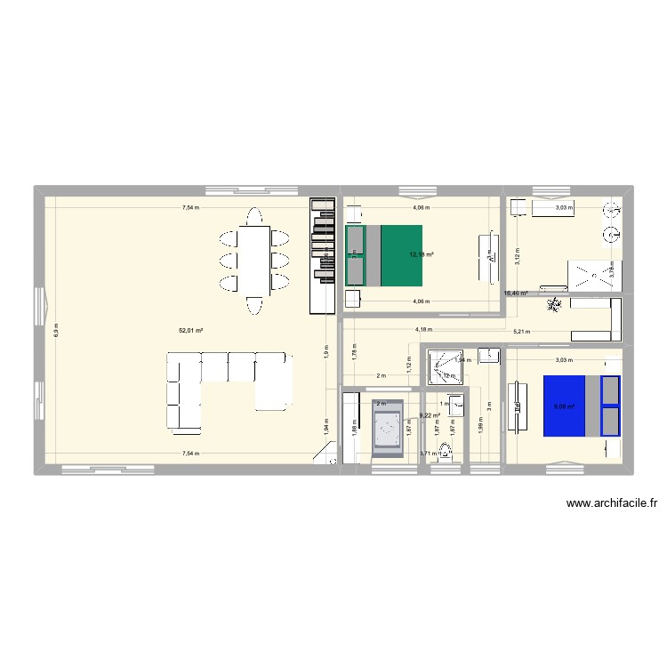projet N&deg;1. Plan de 0 pièce et 0 m2
