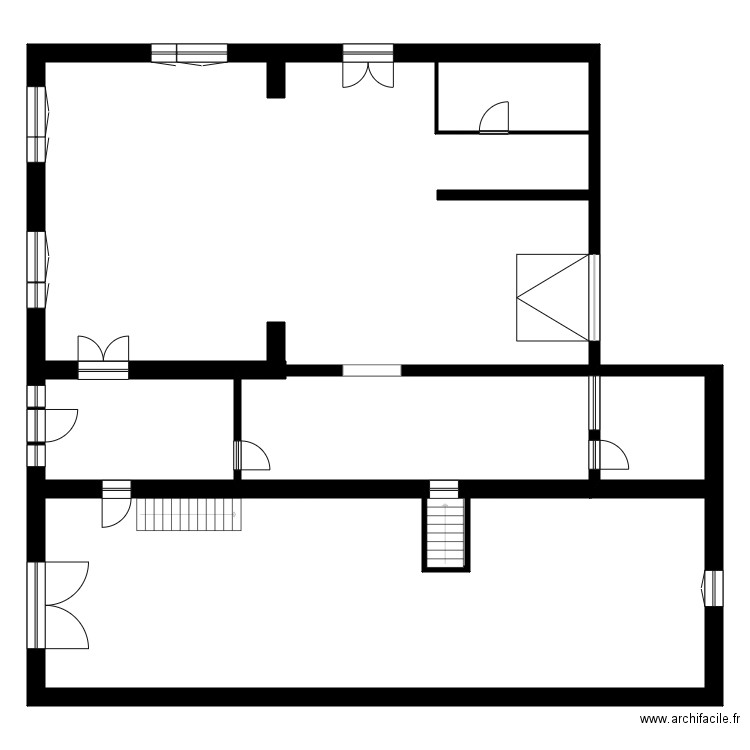 FORET. Plan de 19 pièces et 536 m2
