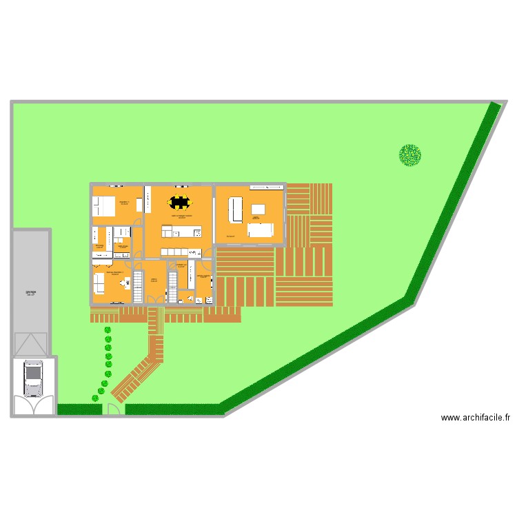 colonieu agrandissement. Plan de 14 pièces et 1087 m2