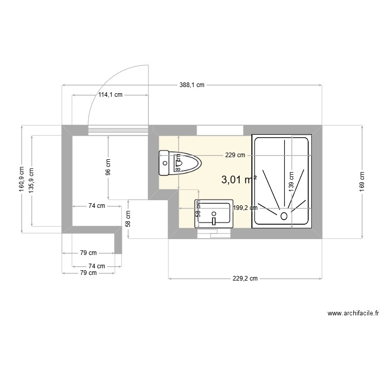 SDB ex Reserve Rosalinda. Plan de 0 pièce et 0 m2