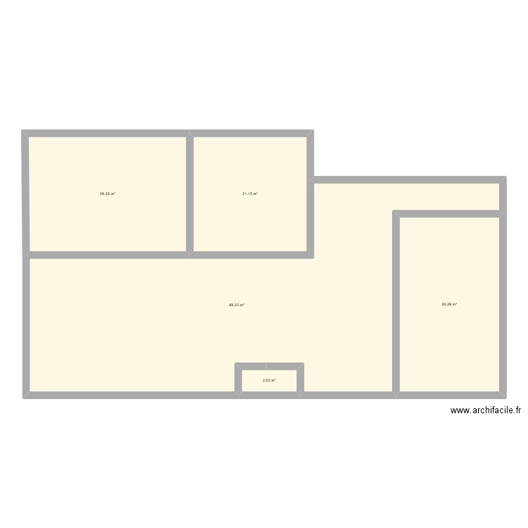projet_maison 2. Plan de 5 pièces et 170 m2
