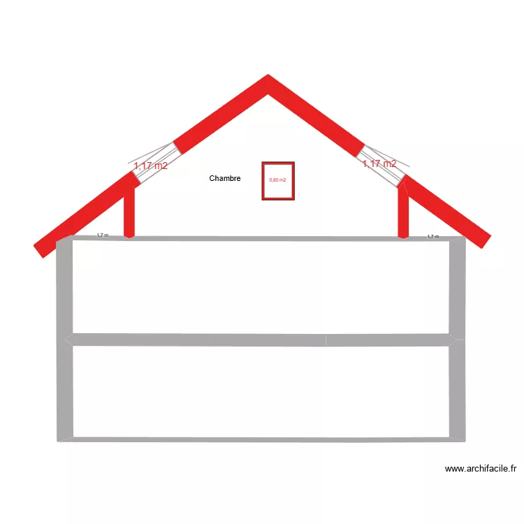 Fa&ccedil;ade Ouest vue en coupe 04.12.2025. Plan de 