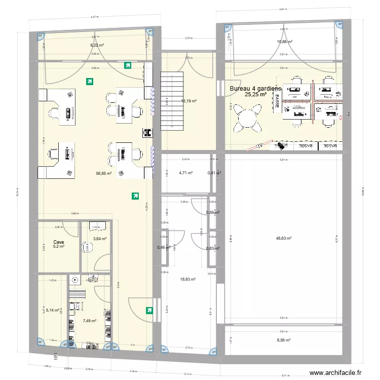 catherine 2cc. Plan de 17  et 219 m²