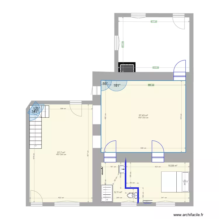 HURTAUD - Saint Gervais RDC NOUVEAU AMENAGEMENT. Plan de 