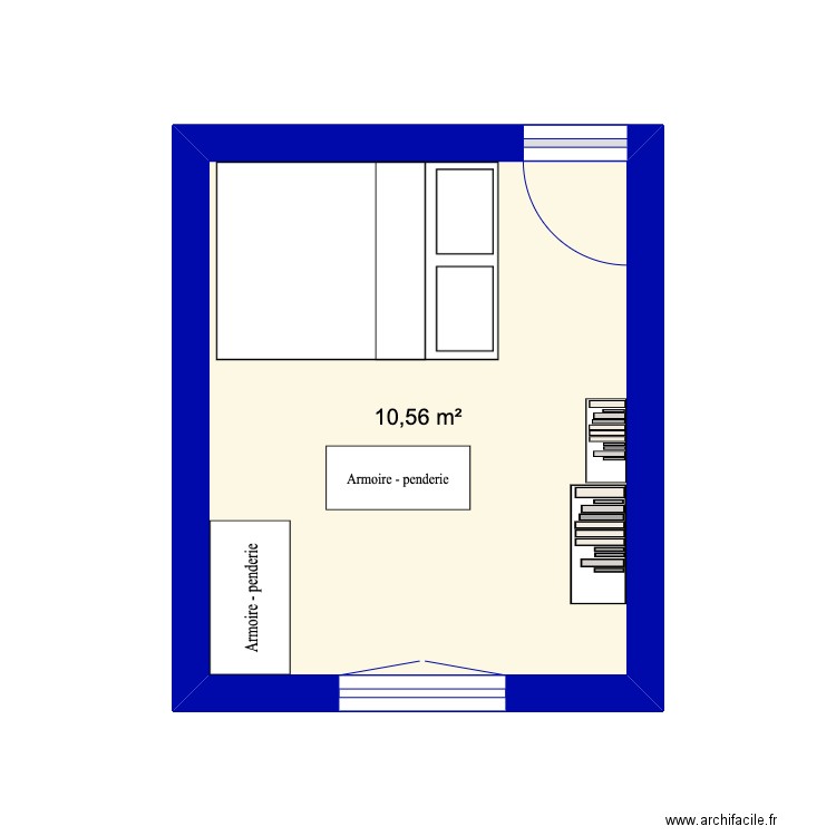 chambre tournefeuille. Plan de 1 pièce et 11 m2